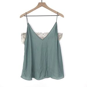 FREE PEOPLE Deep V Bandeau Lace Inset Camisole Tank Top S